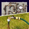 4 pieces brass angle 90°, DN20 pipe angle bend, brass,