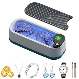 Ultrasonic Jewelry Cleaning Machine,One-button Operation Professional Sonic Cleaning Machine,Portable Jewelry Cleaning Machine,Used For Glasses,Jewelry,Rings,Silverware,Necklaces,Earrings,Watches