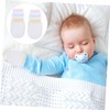 Ipetboom 3 Pairs Mittens Newborn Protective Scratch Resistant Gloves Soft