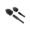 TOVOT 4PCS Keyless Drill Chuck Quick Change Adapter 1/4" Hex