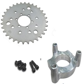 Hub Adapter 1.5" and Multifunctional High Performance 32T Sprocket for 2 Stroke Engine Kit