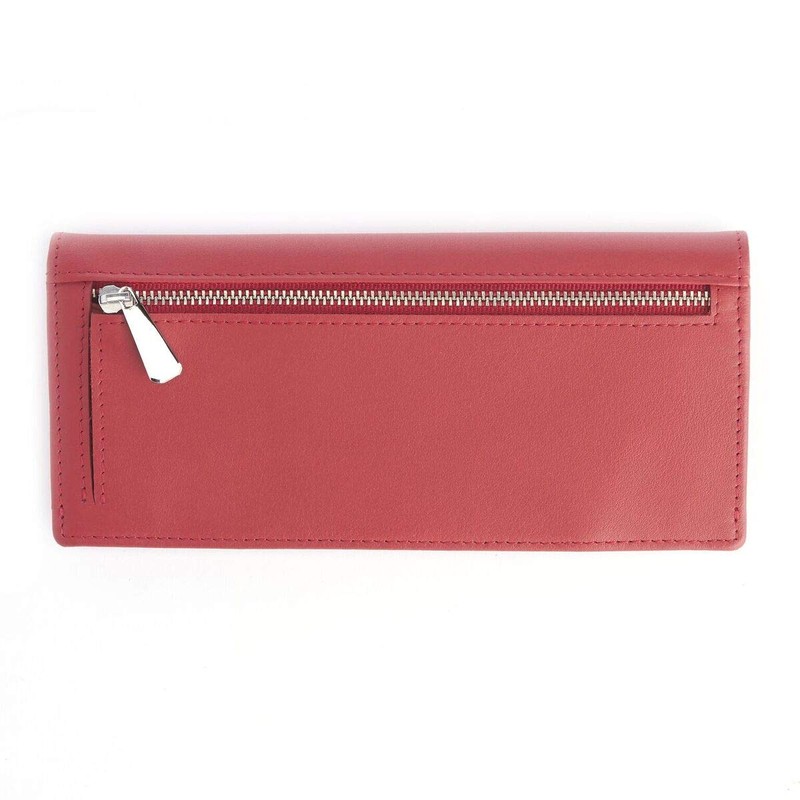 RFID Blocking Clutch Wallet - Red, Rfid Wallet