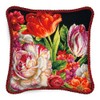 Dimensions Wilton Flower Bouquet on Black Needlepoint Embroidery Kit, 14"