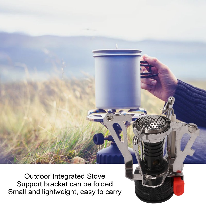 Mini Gas Stove Folding Piezoelectric Ignition Stable Support Portable Camping