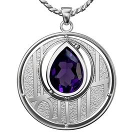 Cairn CHARLES RENNIE MACKINTOSH Silver Pendant - Argyle Necklace. Jewellery gift box included. 135AM