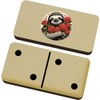 Azeeda 'Romantic Sloth With Red Roses' Domino Set & Box