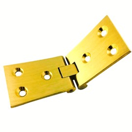 Pair of Brass Flap Hinges Table Folding Flip Top Hinge,Brass Butler Tray Hinges Flip Concealed Furniture Hardware (104mmx40mm)