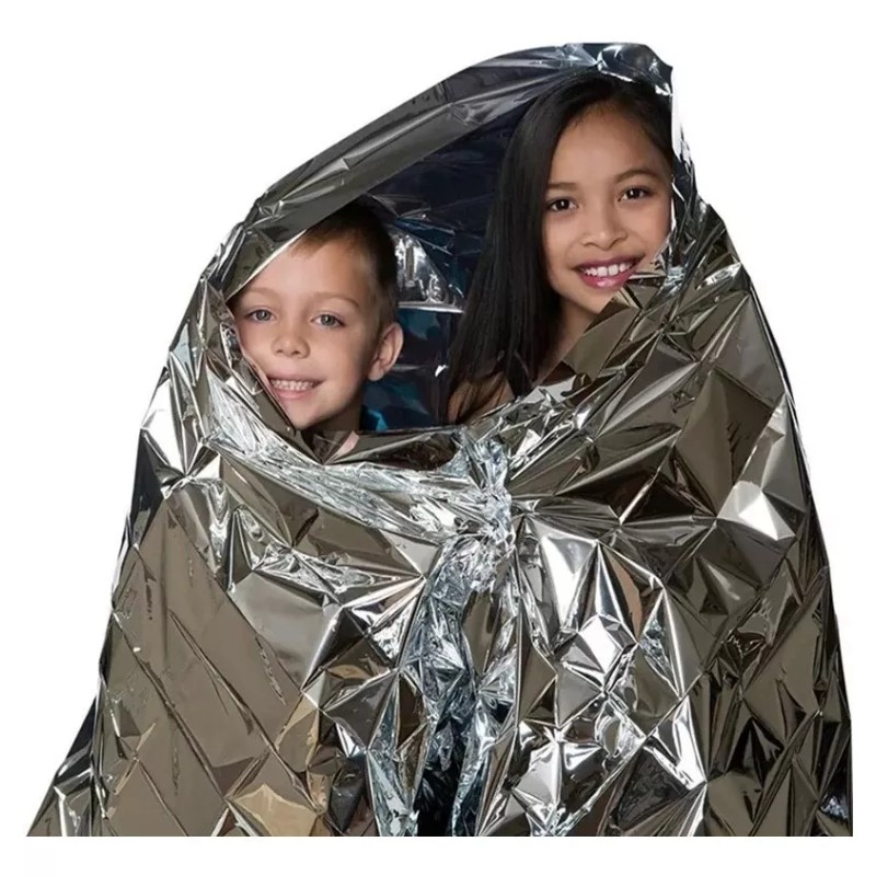 Manta Térmica 130cm X 210cm Supervivencia Sabana Emergencia