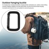 Ahvqevn Mountaineering Button, D-Shaped Spring Buckle, Multifunctional Square Carabiner, Aluminum
