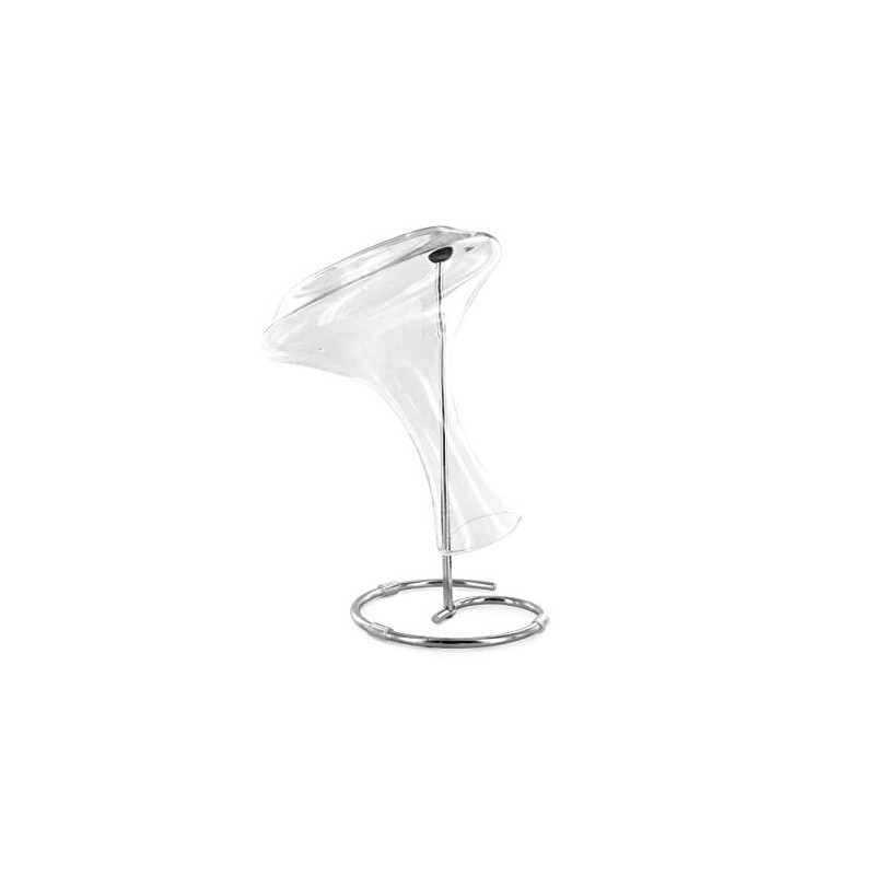 Saveur et Degustation KV7083 Silver Decanter Dryer - 16.8 x 16.8 x 32.2cm