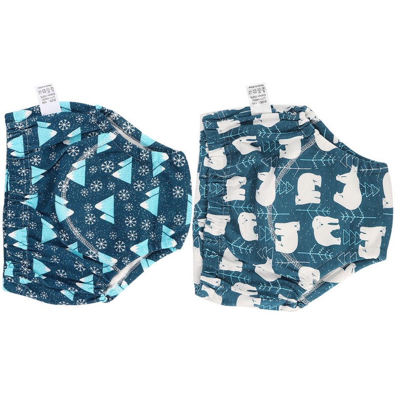 2pcs Baby Pee Potty Training Pants Infant Cotton Training Underwears