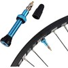 Valvula Francesa Tubeless Bicicleta Largo Aluminio MTB 40mm Par (Azul)