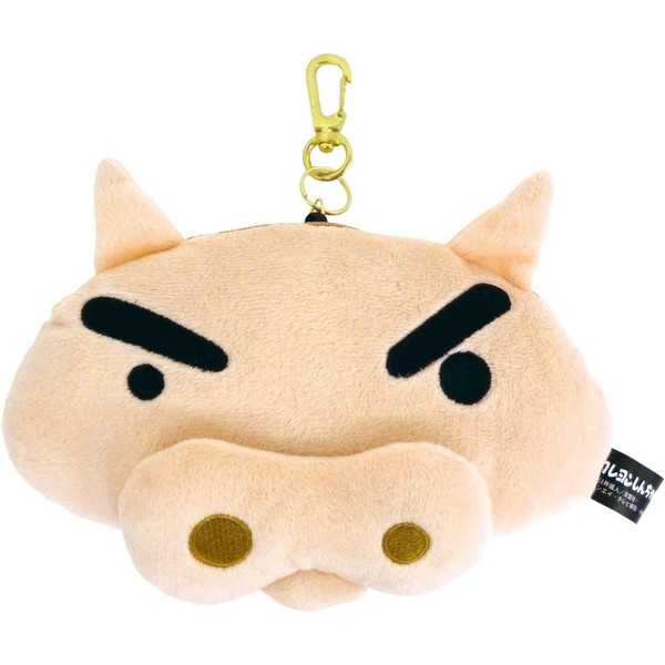 Tees Factory Crayon Shin-chan Plush Pass Case, Burizaemon KS-5533923BU Beige