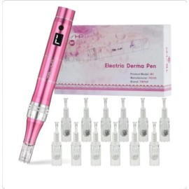 Derma Tbphp M1 Electric Derma Tool With 12 Cartridges NEW