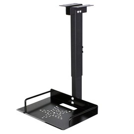 Universal Ceiling Mount with Tray, 11.4-22 inches Adjustable, No Hole Installation, Aluminum Alloy, in-Tube Cable Routing, Universal Ceiling Mount for Projector/Camera, Wall/Ceiling