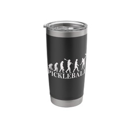 Pickleball Art Men Women Pickle Ball Player Paddle Joke Stainless Steel Insulated Tumbler