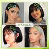 NAISKA Green Star Hair Accessories - Non-Slip Snap Barrettes and