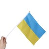10pcs Ukrainian Flag, 12 x 8 inch Flat and Stick