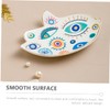 Ipetboom Charming Bird Shaped Ceramic Jewelry Tray Decorative Trinket Dish