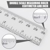 4 pcs Ruler 30cm, Plastic Clear Shatterproof Rulers