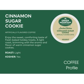Keurig K-Cup Pack 18-Count Green Mountain Coffee Cinnamon Sugar Cookie Coffee
