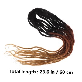 Ipetboom 10 Pack Hip Hop Style Crochet Braids Human Hair Extensions Stylish Comfortable Natural Looking Dreadlocks Wig