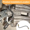 Yojunauto Front Brake tube Caliper To Flex Hose Compatible with