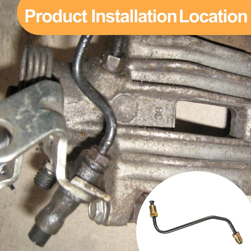 Yojunauto Front Brake tube Caliper To Flex Hose Compatible with