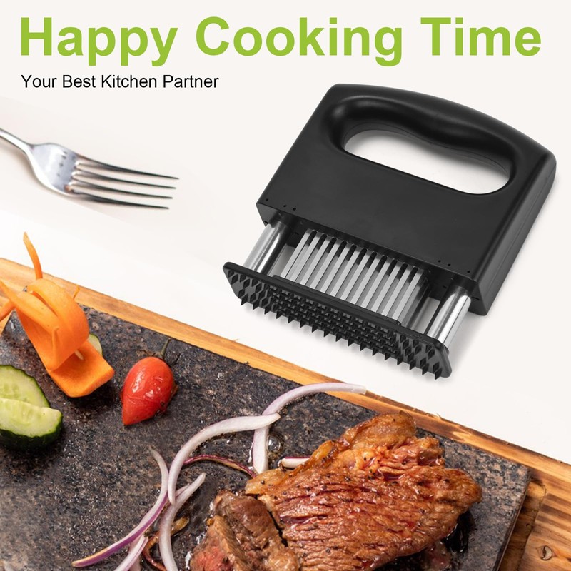 Meat Tenderizer Tool, Meat Tenderizer Stapler with 48 Stainless Steel
