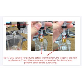 MUB 10ml Perfume Dispenser Pump Perfume Extraction Plastic Adapter Syringe Pump for Travel Refillable Perfume Atomizer Spray Bottle (5packs)