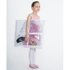 MSMAX 2PCS Garment Bag Dance Costume Bag Hanging Suit Bag for Dance Competitions/Travel/Storage Closet