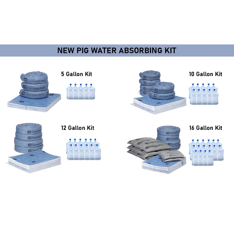PIG Water Absorbing Kit | Absorbs up to 5 Gallons