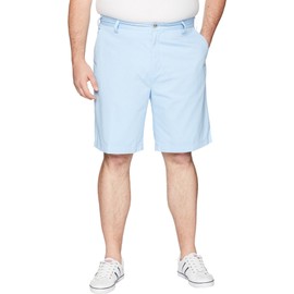 Nautica Men's Big and Tall Cotton Twill Flat Front Chino Deck Short-C92110, Noon Blue, 44W