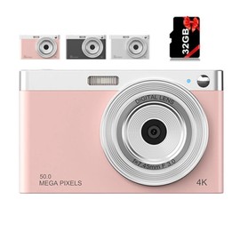 2.88 Inch Digital Camera, For Practice Equipment, For Adults, Children, Digital Camera, Kids Camera, 16x Zoom, Selfie, Video, Shooting, AF Tripod Compatible, Waterproof, Small, 32GB, Japanese