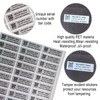 Tamper Evident Proof Barcode Stickers with Individual Serial Number Security