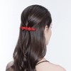 EVER FAITH Bridal Crystal Flower Hair Barrette Clip for Woman,
