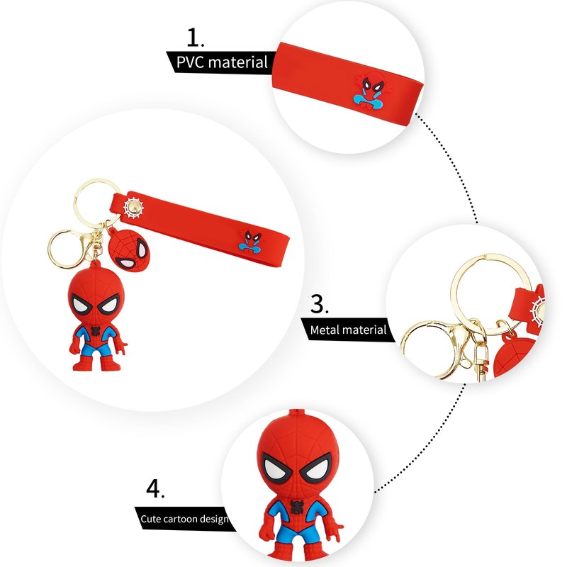Nuahyaz Cartoon Keychain for Girls and Boys, Cute Keychains Accessories