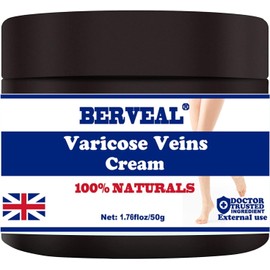 Krampfadern Creme, Krampfadern Creme für Beine, geeignet für Besenreiser, verbessern die Blutzirkulation, stärken die Kapillare müde und schwere Beine (1 Pack)