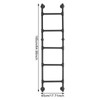 Wall/Floor-Mounted Bunk Bed Ladder, Basement Window Well Egress Ladder, Metal