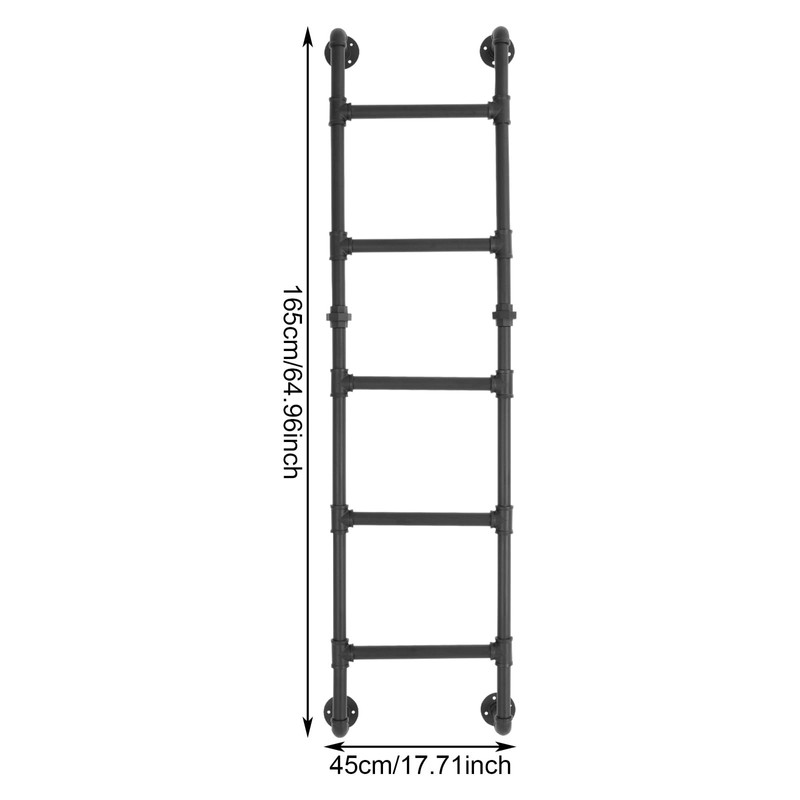 Wall/Floor-Mounted Bunk Bed Ladder, Basement Window Well Egress Ladder, Metal