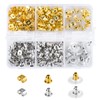 6 Styles Earring Backs for Studs/Droopy Ears/Heavy Earring,170 Pcs Clear