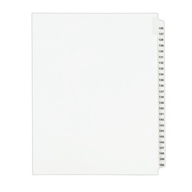 Avery Legal Divisores, juegos de collated estándar, juego de pestañas 126-150 (01335)