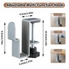 Pack of 2 Adjustable Desk Side Laptop Holder, Laptop Holder
