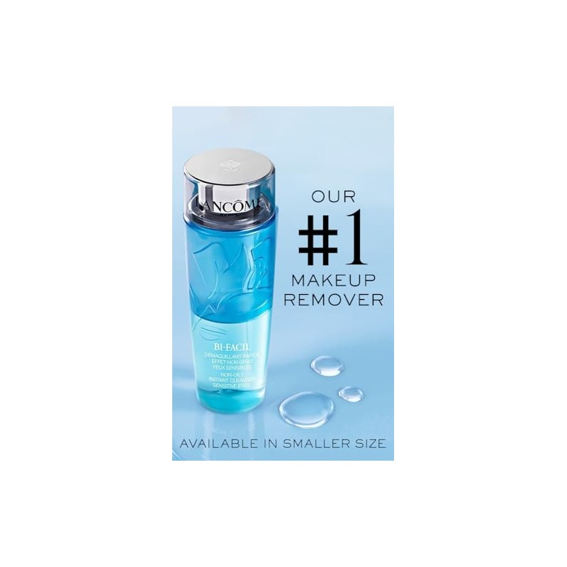 Lancôme Bi-Facil Eye Makeup Remover, Non-Oily, Bi-Phase, Dissolves Waterproof Mascara,