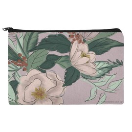 Pretty Floral Flowers Makeup Cosmetic Bag Organizer Pouch