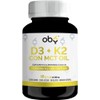 OBY Vitamina D3 K2 con MCT Oil | 60 Cápsulas