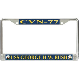 MilitaryBest USS George H.W. Bush CVN-77 License Plate Frame
