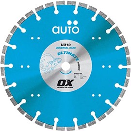 OX Tools OX-UU10-9 Ultimate Universal/Hard 9" Diamond Blade, 7/8 - 5/8 Bore