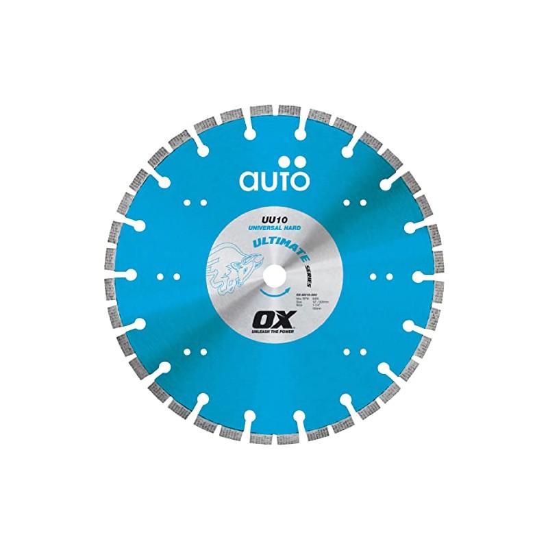 OX Tools OX-UU10-9 Ultimate Universal/Hard 9" Diamond Blade, 7/8 -