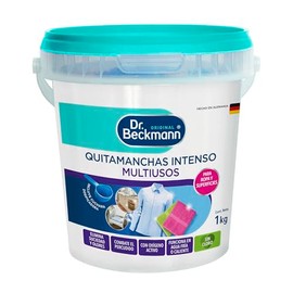 Dr. Beckmann, Quitamanchas Intenso Multiusos, en Polvo, para Ropa Blanca y Color, con Oxígeno Activo, Funciona en Superficies, en Polvo, Calidad Alemana, 1 kg